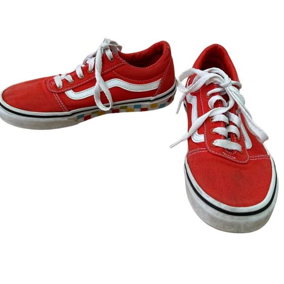 Vans® Ward Kids' Arcade Games Red Children's Checkered Shoes Youth Size 3 $75 - Picture 2 of 8